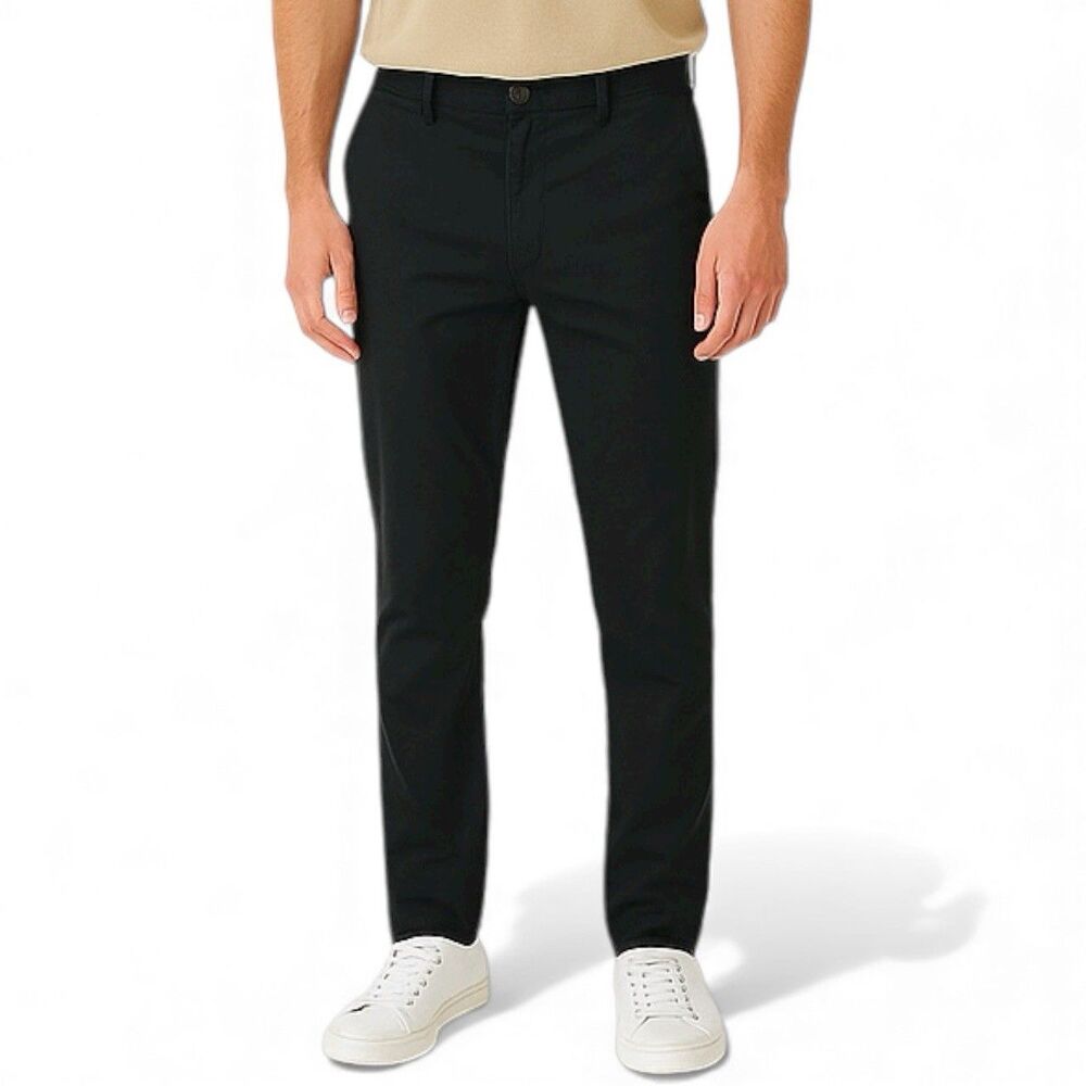 Linksoul Mens 33x34 Black Golf Pants Stretch Performance Athletic Travel Comfort
